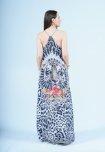 Load image into Gallery viewer, T-Back Dress- Snow Leopard
