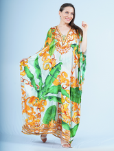 Load image into Gallery viewer, Maxi Kaftan- Palm Gold
