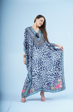 Load image into Gallery viewer, Maxi Kaftan- Snow Leopard
