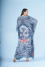 Load image into Gallery viewer, Maxi Kaftan- Snow Leopard
