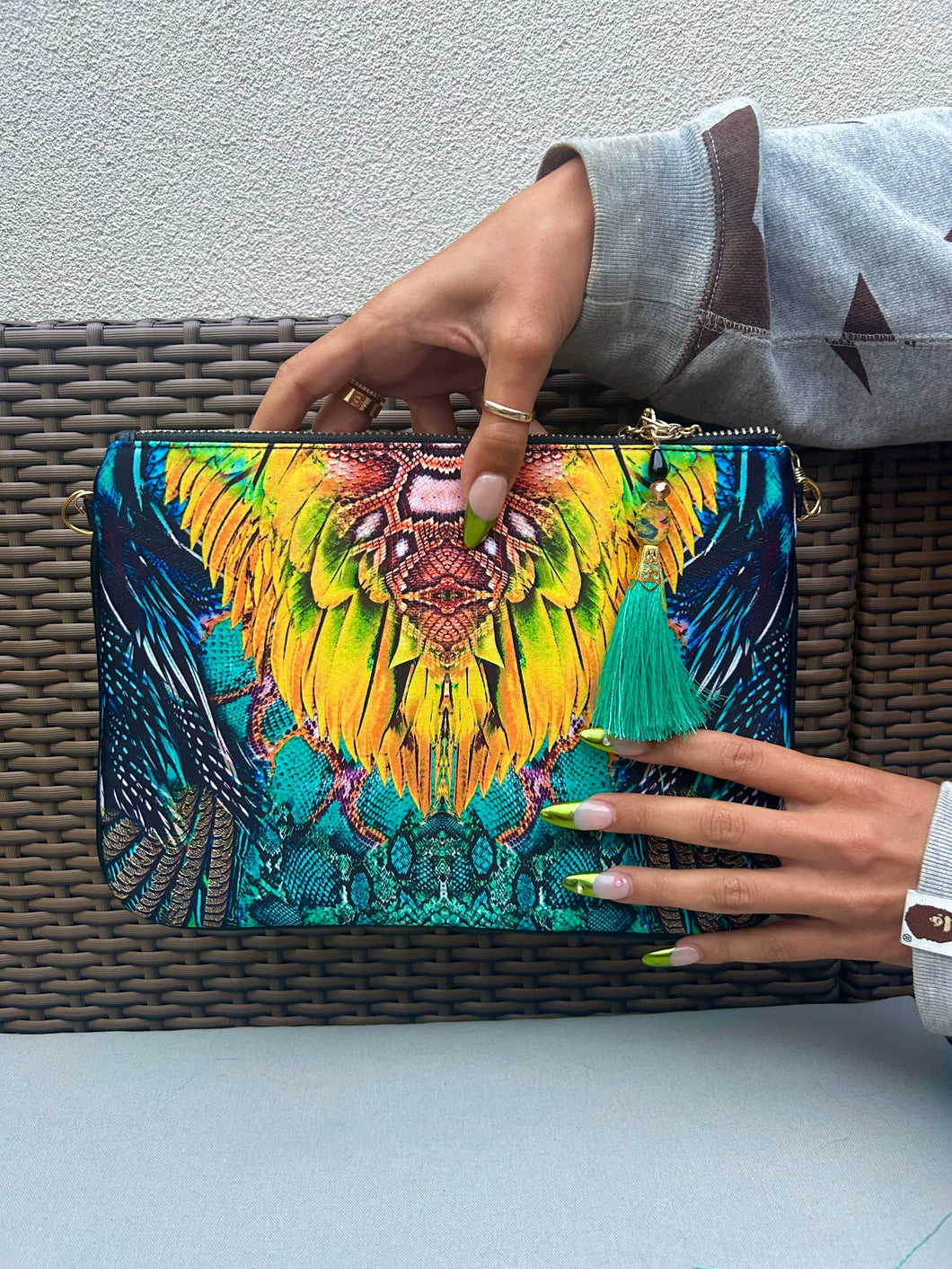 Printed Clutch bag- Exotica