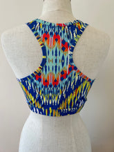 Load image into Gallery viewer, Cropped racer back top blue gypsy
