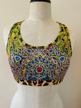 Load image into Gallery viewer, Cropped racer back top exotica green
