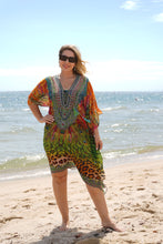 Load image into Gallery viewer, Exotica Green Kaftan
