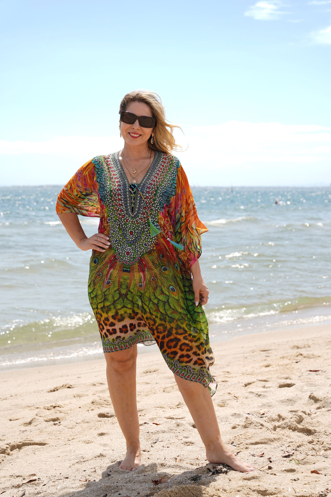 Exotica Green Kaftan