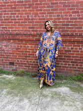Load image into Gallery viewer, Maxi Kaftan Miami Blue
