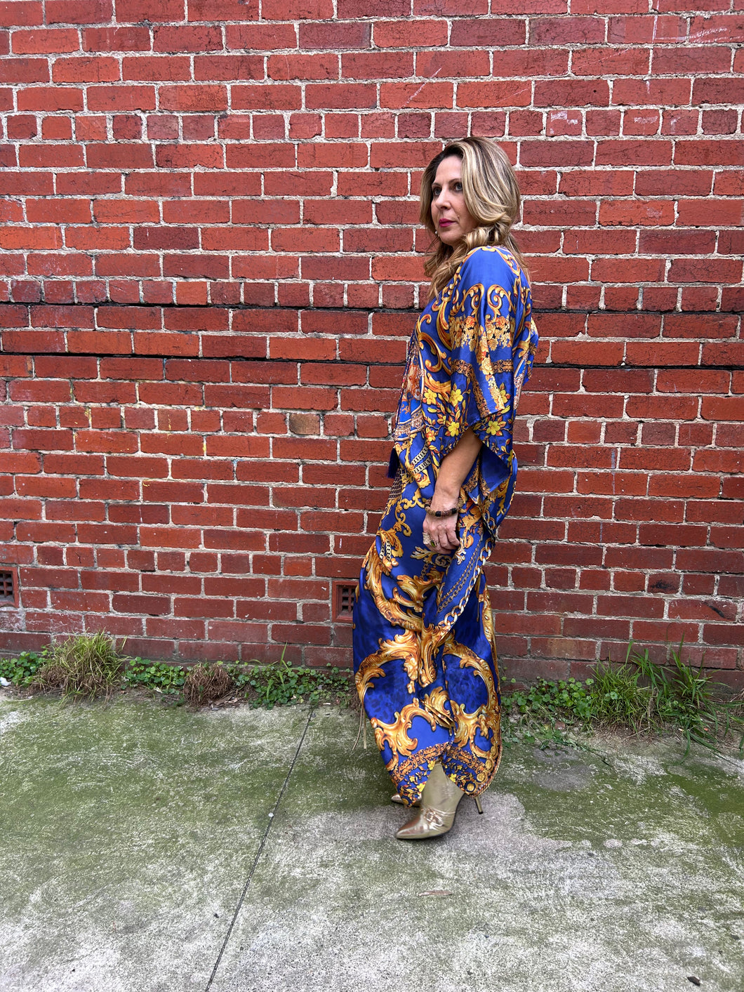 Maxi Kaftan Miami Blue