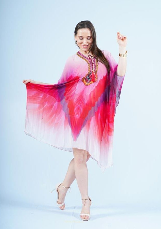 Pink Flamingo Kaftan