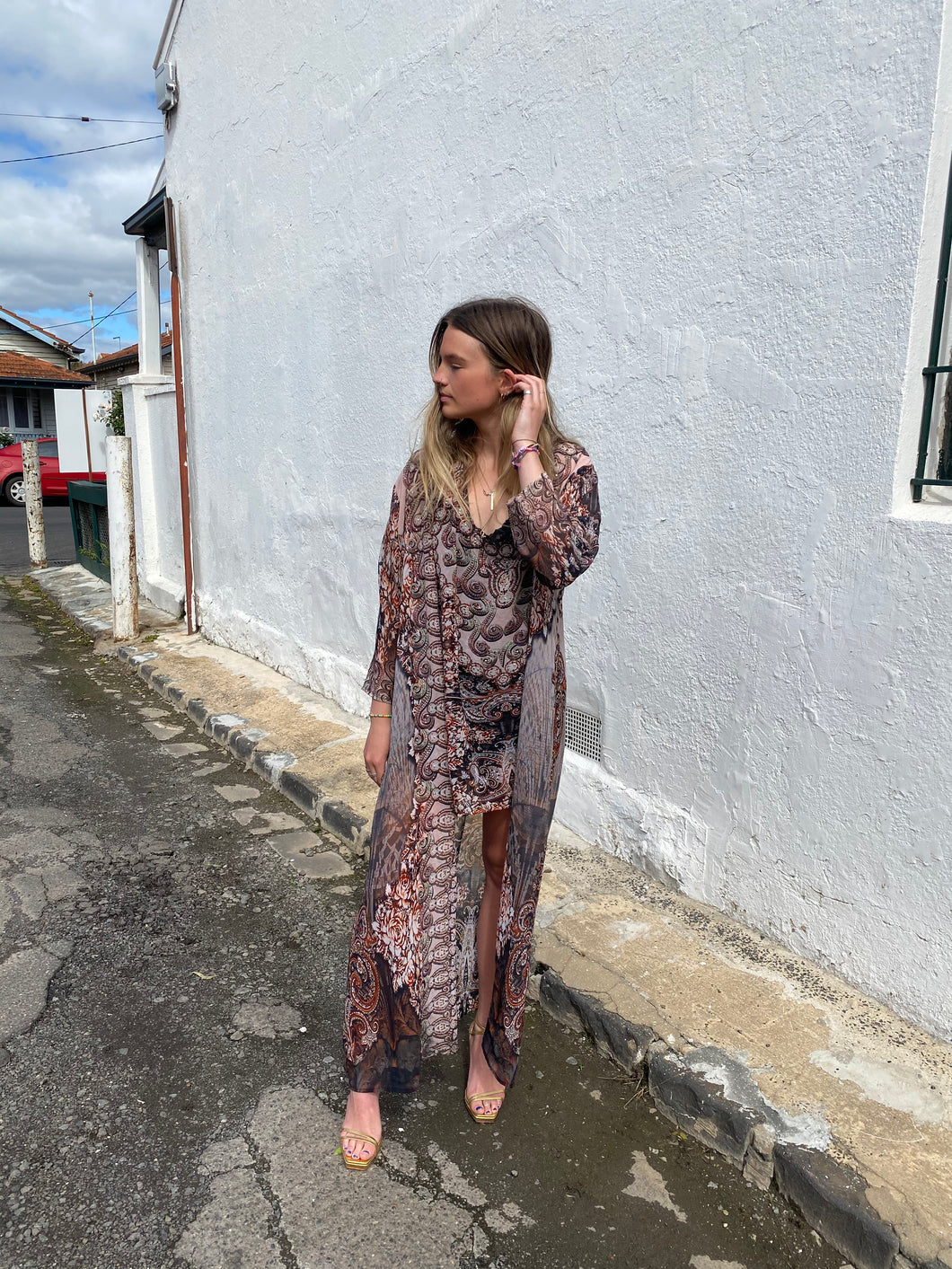 Pink Vintage Long Gown