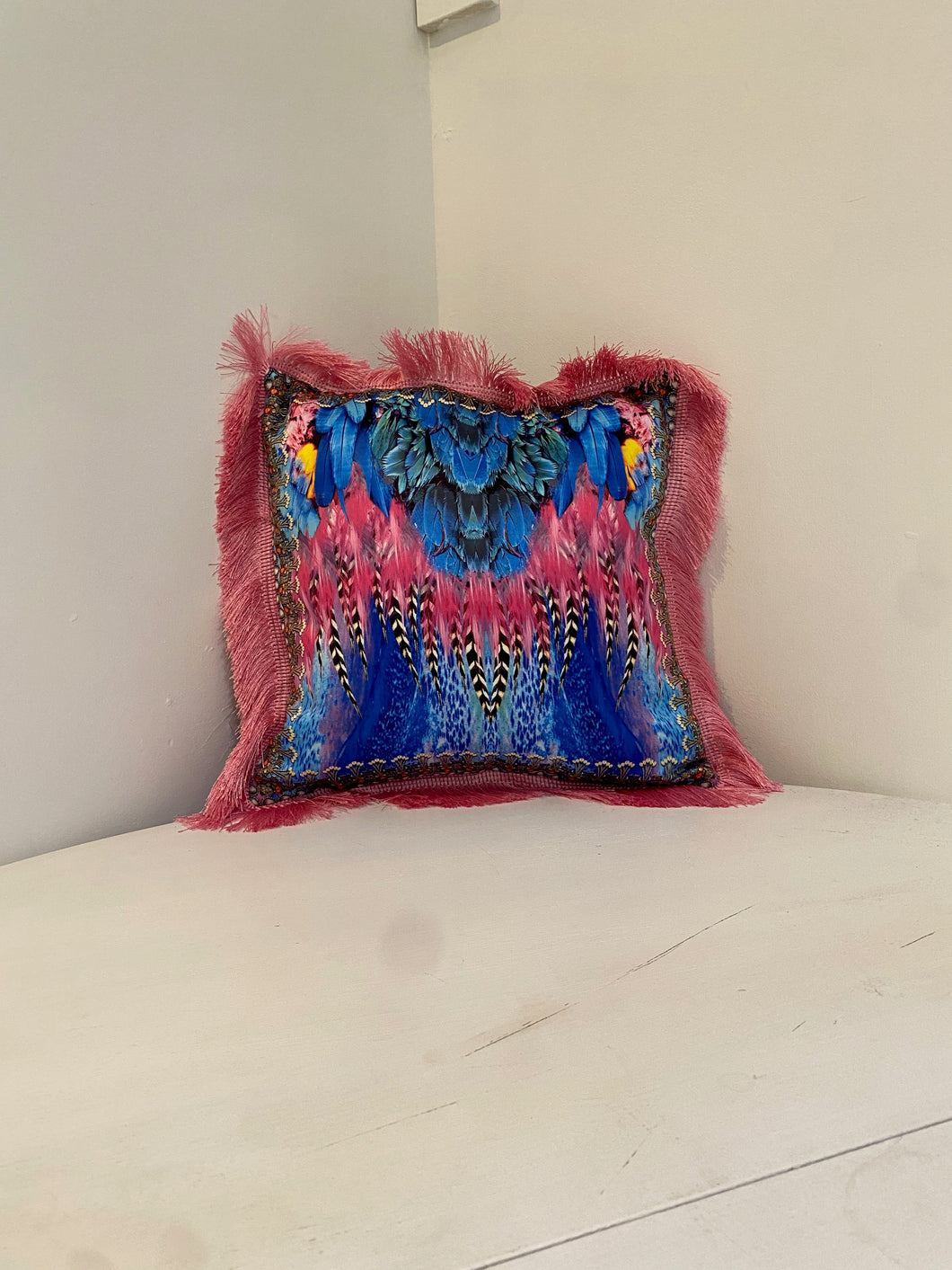 Cushion Cover- Coastal Feather Pink