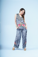 Load image into Gallery viewer, Lounge Set- Snow Leopard (Sleeveless Top)
