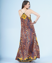 Load image into Gallery viewer, T-Back Dress- Leopard Royal
