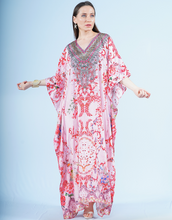 Load image into Gallery viewer, Maxi Kaftan- Vintage Foulard
